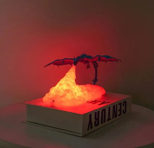 lampe dragon feu