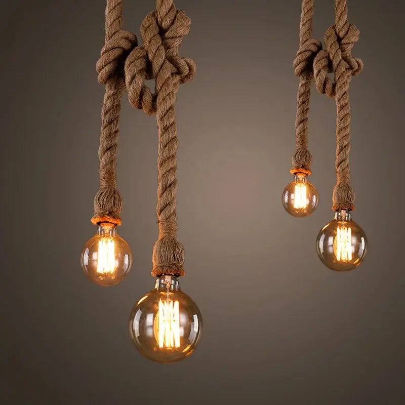 lampe en suspension cordes
