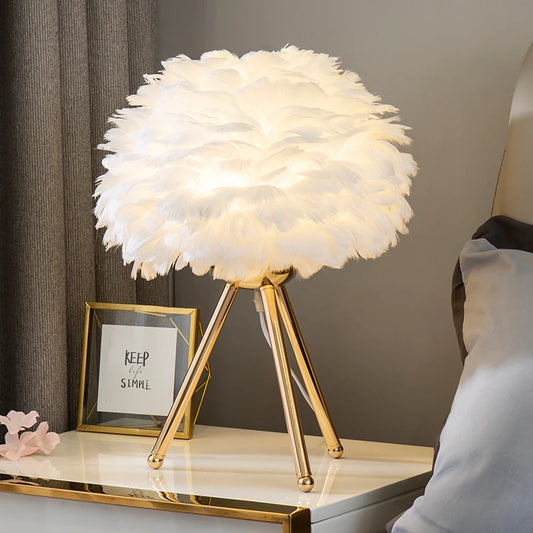 Lampe de chevet sur pied | PLUME