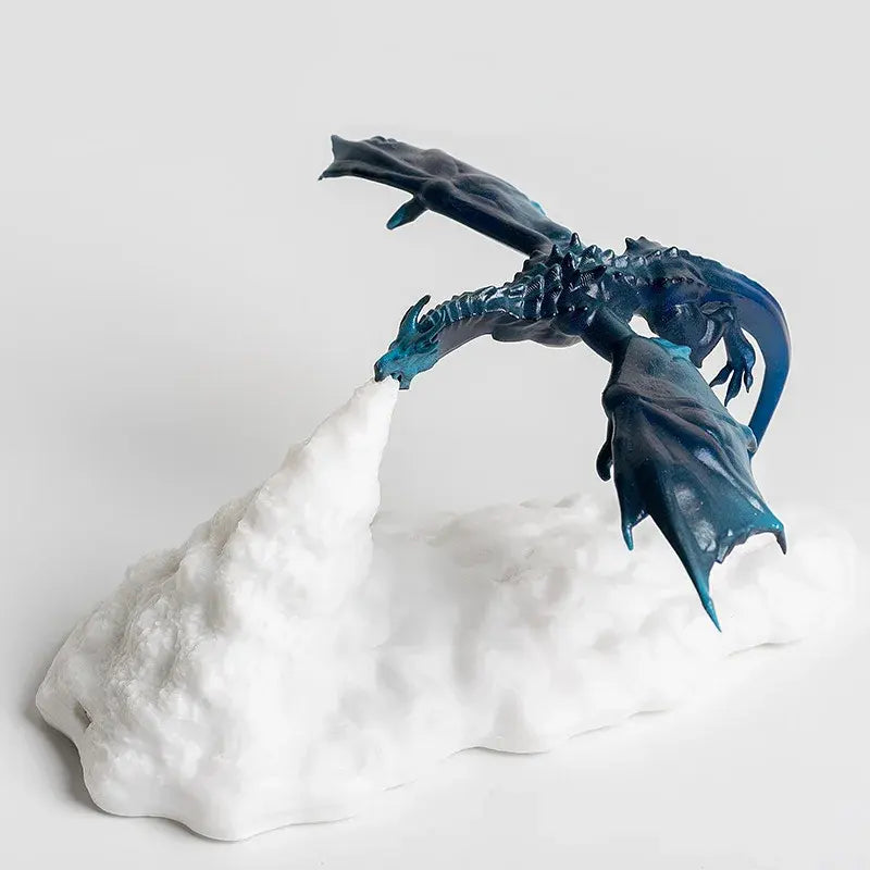 lampe dragon bleu